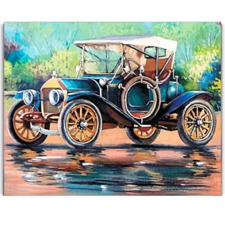 Timanttimaalaus  Retro auto 50 x 40) (LG221e)