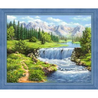 Timanttimaalaus Keskipäivä joella (50 x 40) AZ-1686