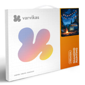 Varvikkaan Timanttimaalaus Nuotio Tähtitaivaan Alla pakkaus. 