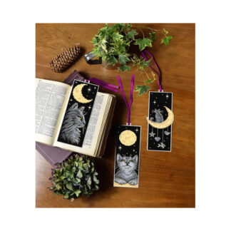 Orchidean kirjanmerkki käsityöpakkaus Kissat Yöllä.