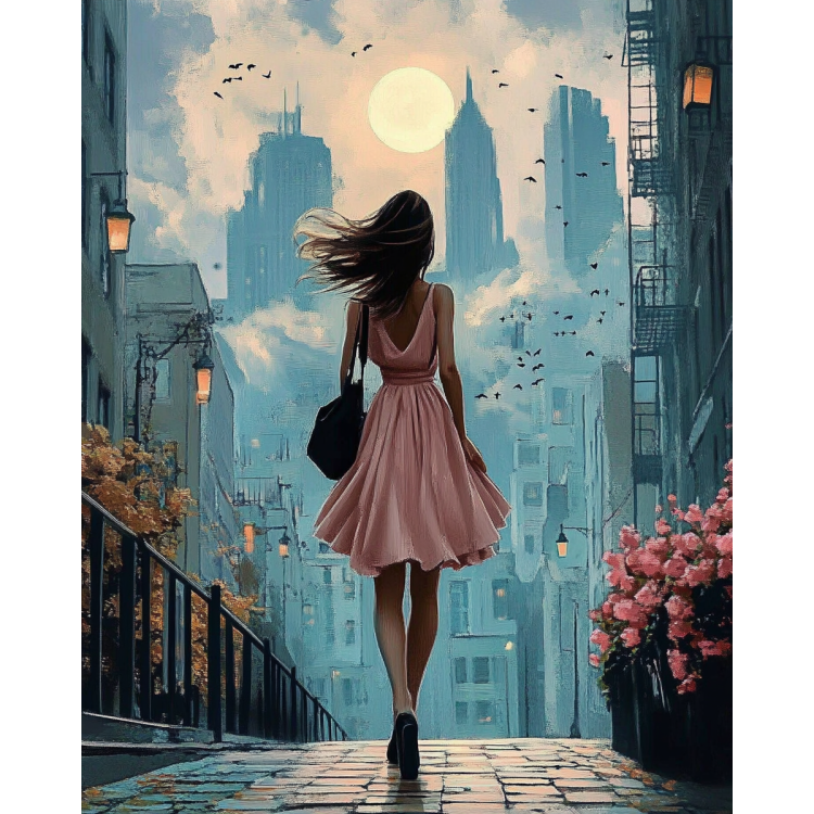 ArtCityn timanttimaalaus Keskipäivä New Yorkissa alkuperäinen kuva.