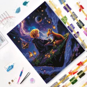 Varvikkaan timanttimaalaus Matka Tähtiin paketin sisältö.