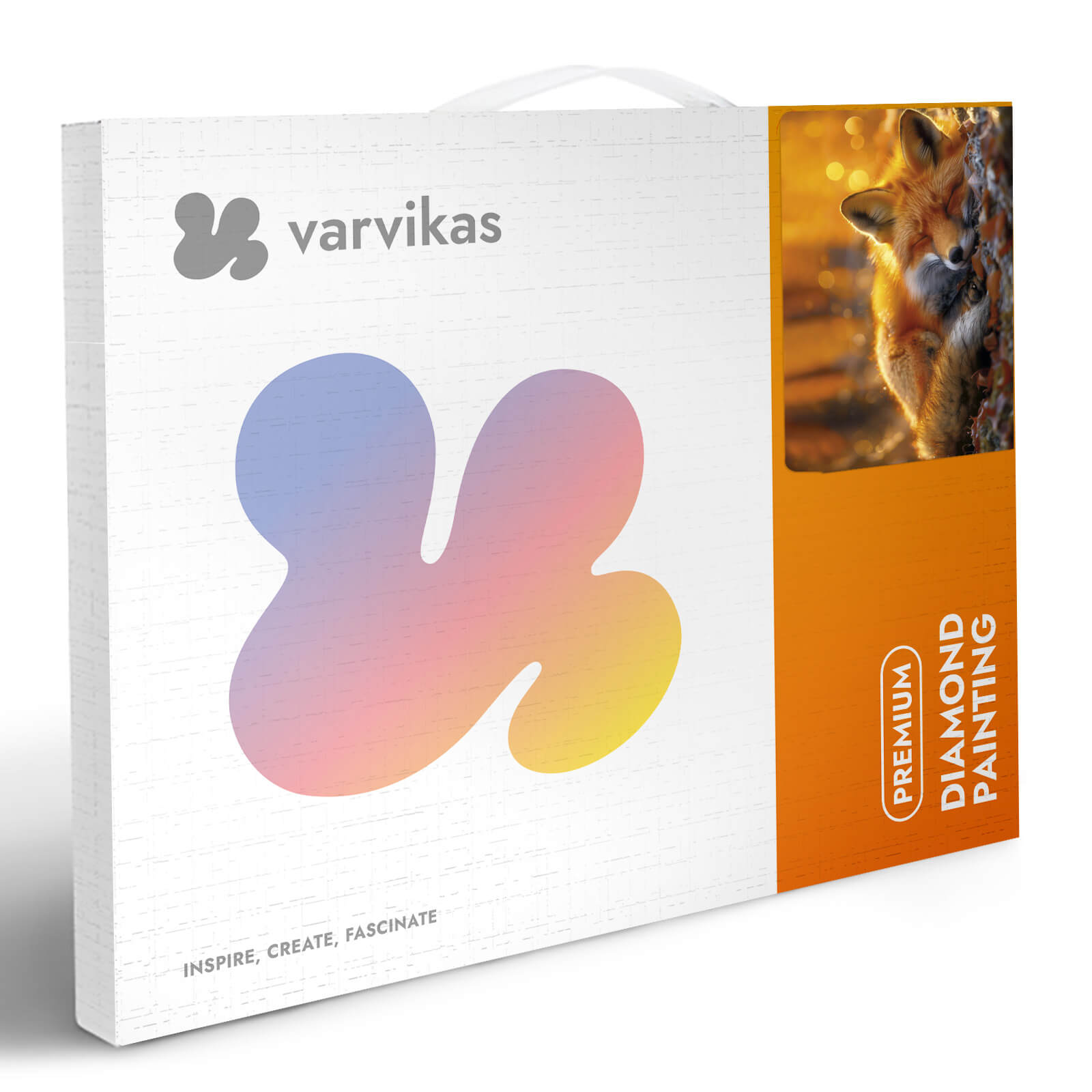 Varvikkaan timanttimaalaus Pikku Kettu Uneksii pakkaus.