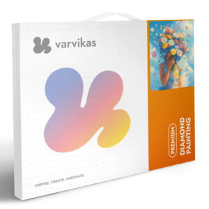 Varvikkaan timanttimaalaus Hellyyden Tuoksu pahvinen pakkaus. 