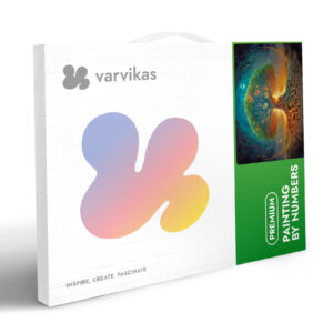 Varvikkaan timanttimaalaus Kosmiset Juuret pakkaus. 