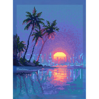 ArtCityn timanttimaalaus Suurkaupungin Valot pyöreillä timanteilla.