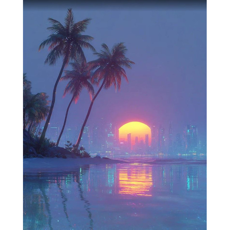 ArtCityn timanttimaalaus Suurkaupungin Valot alkuperäinen kuva.