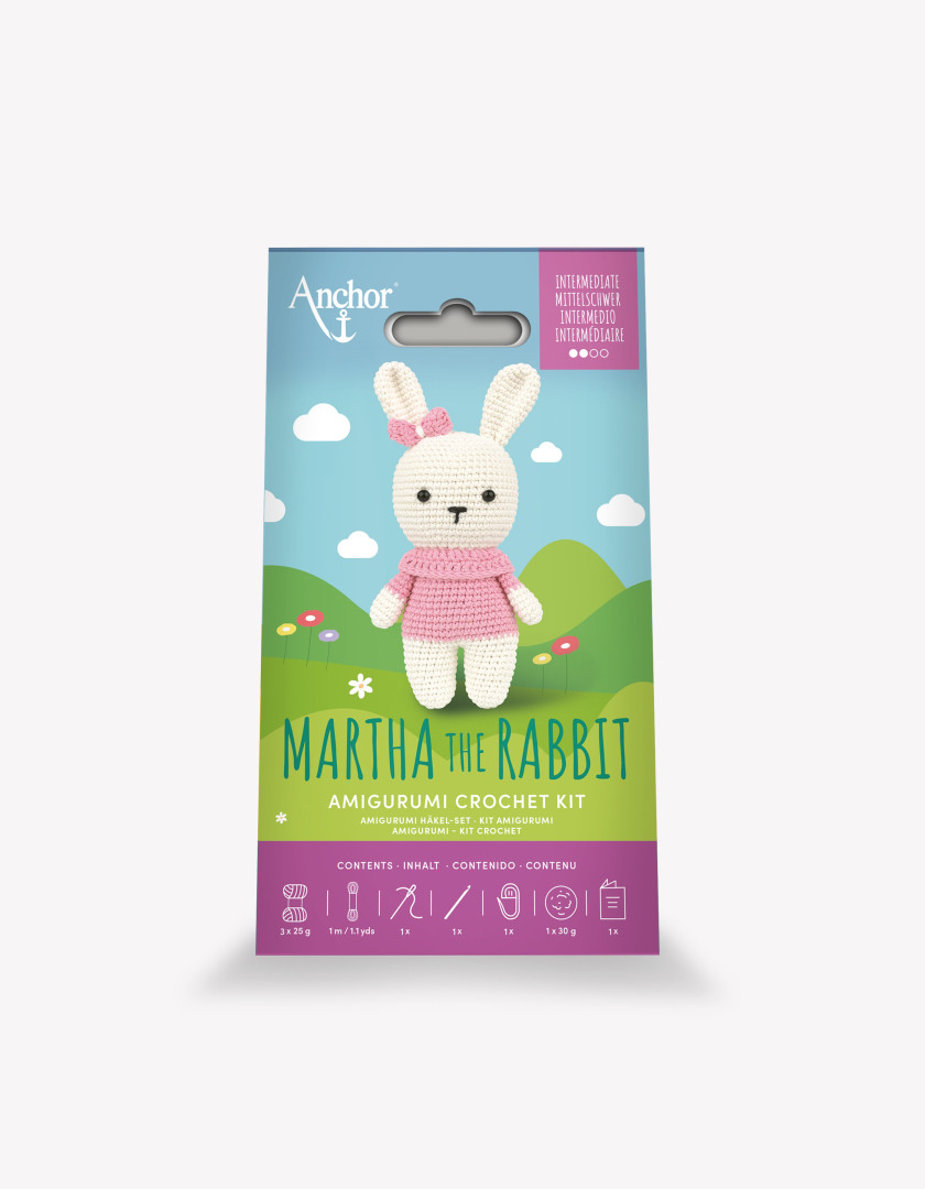 Anchorin amigurumi Martha Pupu virkkauspakkaus.