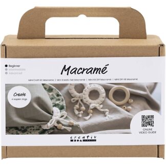 Makramee setti Servietti Renkaat paketti.